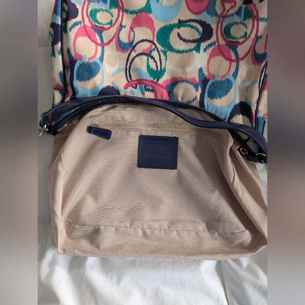 Coach Ikat Scribble Multicolor Hobo Bag